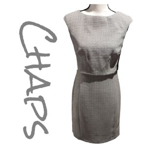 CHAPS dress womens size 4 gray new with tags